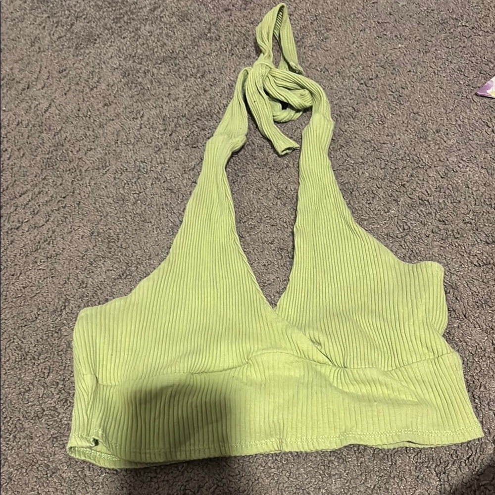 Lime Green Halter Top